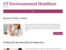 Tablet Screenshot of ctenvironmentalheadlines.com